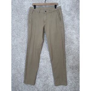 Lululemon Tech Canvas ABC Mens 33x31 Slim Stretch Khaki LM5ACNS Pants